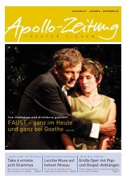 Die neue Apollo-Zeitung - APOLLO-Theater Siegen