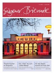 Die Biennale-Zeitung - APOLLO-Theater Siegen