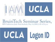 Bruin OnLine Services - UCLA