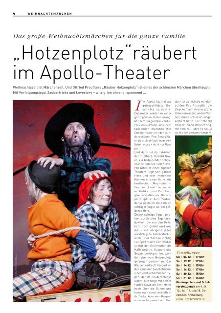 „Hotzenplotz“ - APOLLO-Theater Siegen