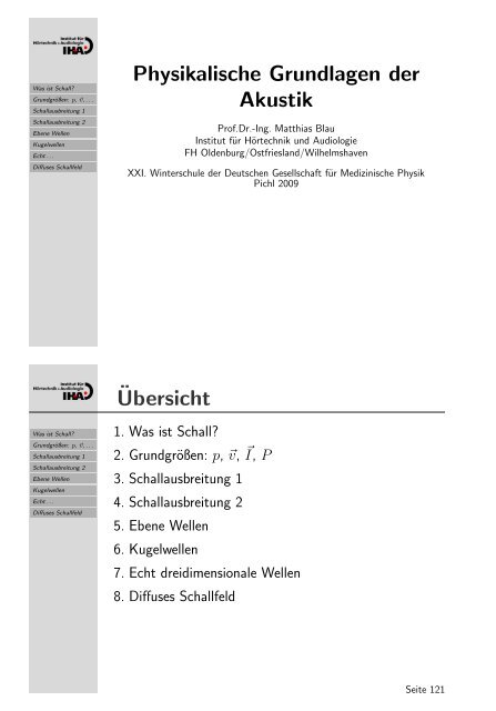 Deutsche Gesellschaft für Audiologie - Universität Oldenburg