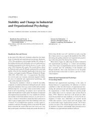 Stability and Change in Industrial and Organizational ... - Axon