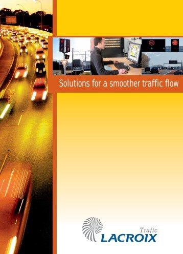 LACROIX TRAFIC, solutions for a smoother traffic flow - Brintex