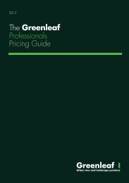 The Greenleaf Professionals Pricing Guide - Brintex