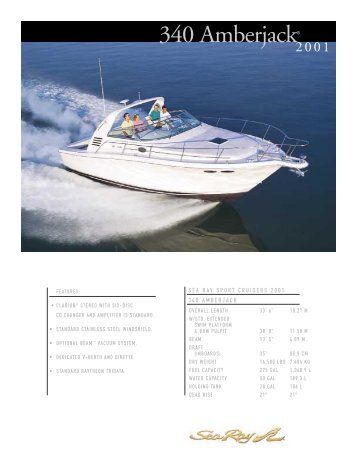 340 Amberjack® - Sea Ray Boats