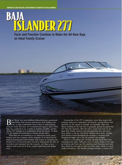 ISLANDER 277 ISLANDER 277