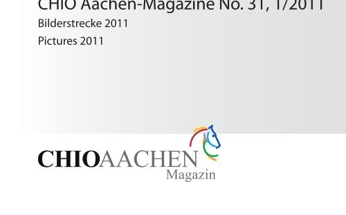 Christoph Koschel CHIO Aachen-Magazine No. 31, 1/2011