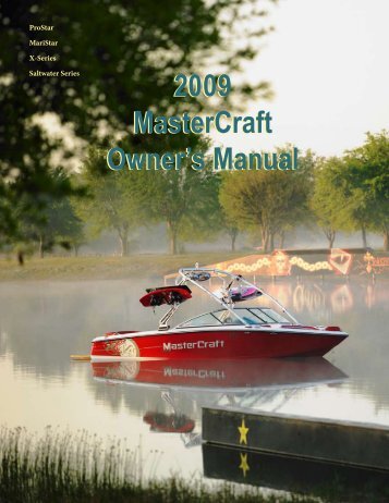 2009 MasterCraft Owner's Manual 2009 MasterCraft Owner's Manual