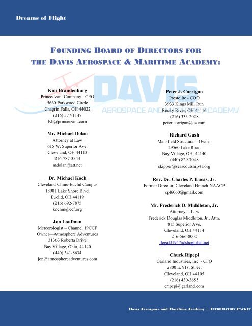 Davis Aerospace & Maritime Academy Brochure.pdf - Cleveland.com