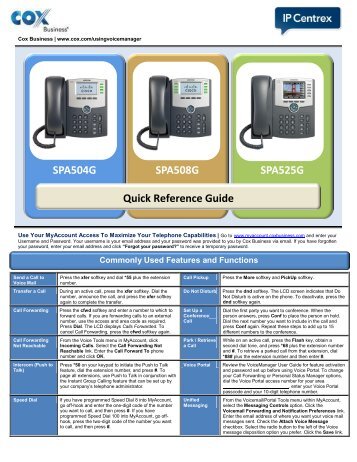 Quick Reference Guide