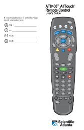 AT8400™ AllTouch® Remote Control - Cox Communications