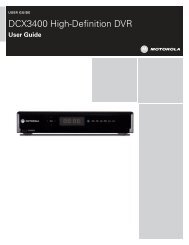 User guide dcx3400 high-definition dvr - Cox Communications