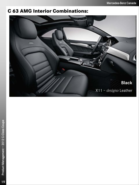 2012 C-Class Coupe Technical Data - Daimler