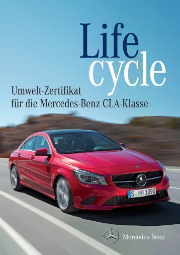 Umwelt-Zertifikat für die Mercedes-Benz CLA-Klasse