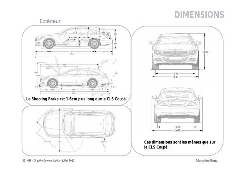 Nouvelle Classe CLS Shooting Brake Gamme et tarifs ... - Daimler