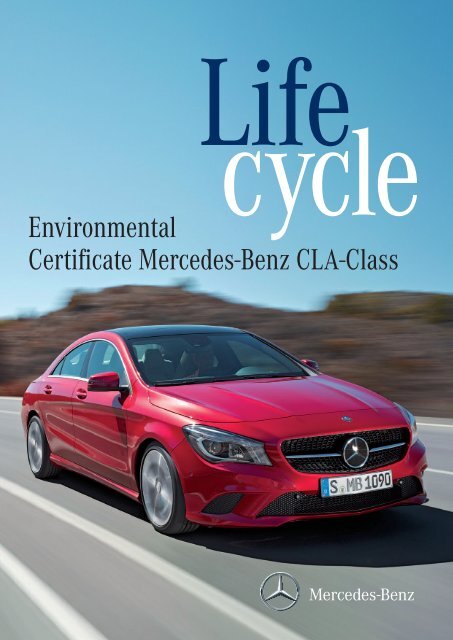 Environmental Certificate Mercedes-Benz CLA-Class