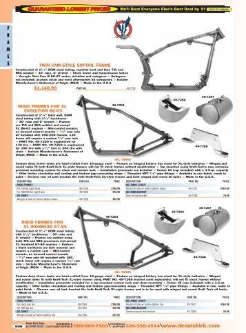 2013 Harley-Davidson Catalog: Frames