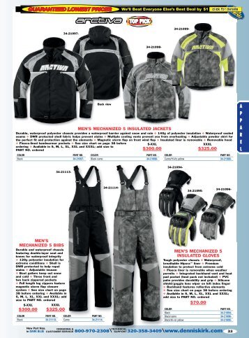 2013 Snowmobile Catalog: Apparel - Free Catalog Request