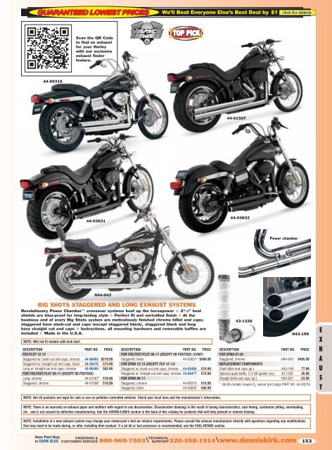 2013 Harley-Davidson Catalog: Exhausts - Free Catalog Request