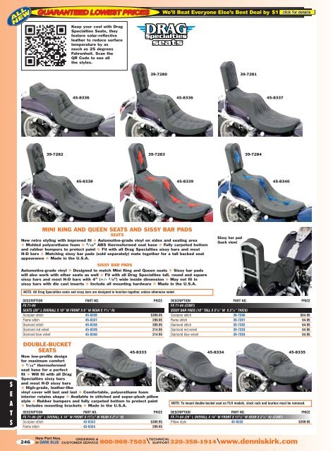 2013 Harley-Davidson Catalog: Seats - Free Catalog Request