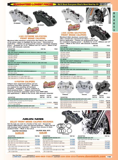 2013 Harley-Davidson Catalog: Brakes - Free Catalog Request