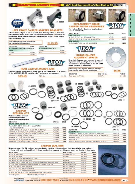 2013 Harley-Davidson Catalog: Brakes - Free Catalog Request