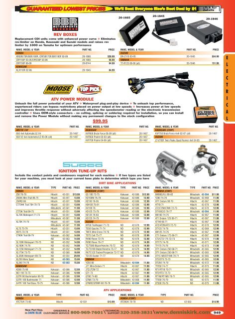 2012 Off Road Catalog: Electrical - Free Catalog Request