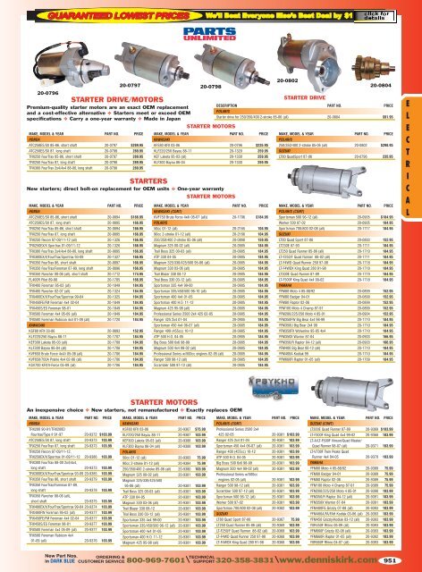 2012 Off Road Catalog: Electrical - Free Catalog Request