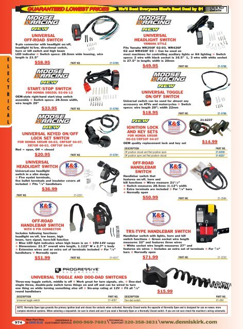 2012 Off Road Catalog: Electrical - Free Catalog Request