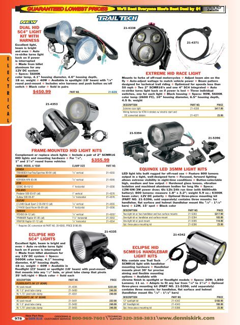 2012 Off Road Catalog: Electrical - Free Catalog Request