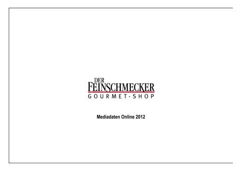 Preisliste Online FE.de 2012 - Der Feinschmecker