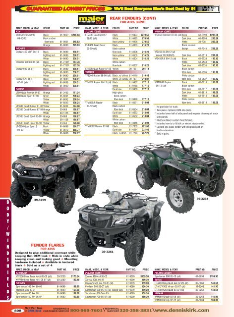 2012 Off Road Catalog: Body/Windshields