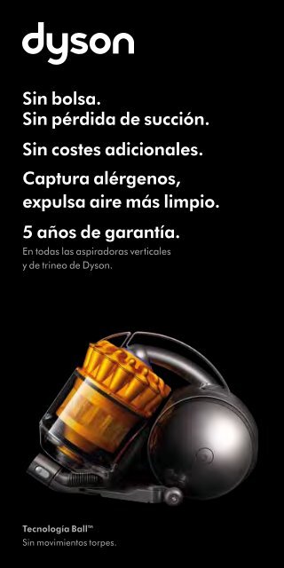 Sin bolsa. Sin pérdida de succión. Sin costes adicionales ... - Dyson