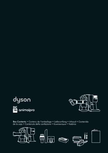 Box Contents • Contenu de l'emballage • Lieferumfang ... - Dyson