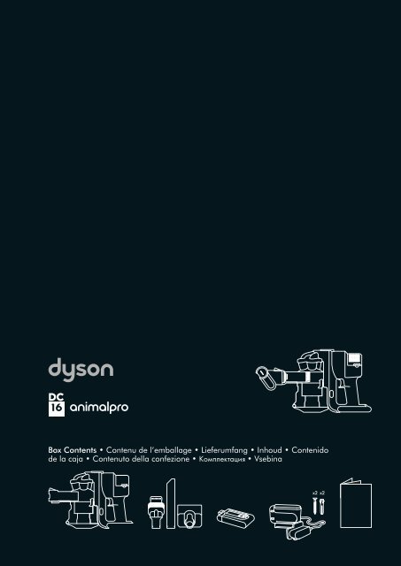 Box Contents • Contenu de l'emballage • Lieferumfang ... - Dyson