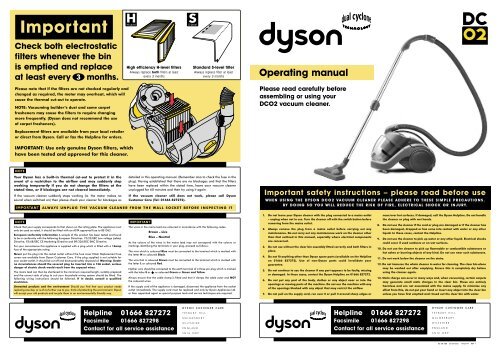 DC02 Operating Manual UK - Dyson