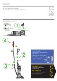 operating manual instrucciones de seguridad assembly ... - Dyson