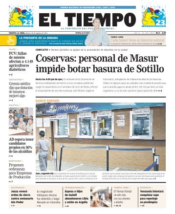 Coservas: personal de Masur impide botar basura de ... - El Tiempo