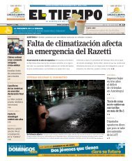Falta de climatización afecta la emergencia del Razetti - El Tiempo