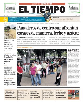 Panaderos de centro-sur afrontan escasez de manteca ... - El Tiempo