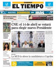 CNE: el 14 de abril se votará para elegir nuevo Presidente - El Tiempo