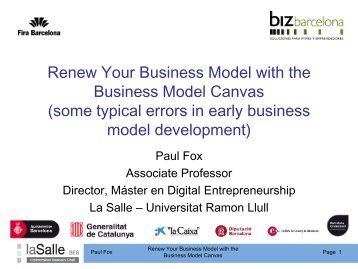 Renew Your Business Model with the Business Model Canvas