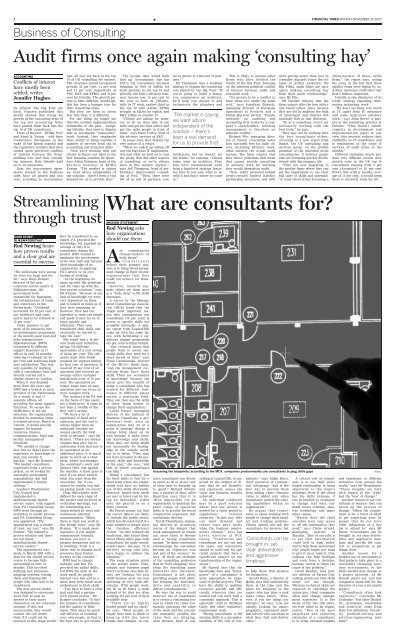 What are consultants for? - Financial Times - FT.com