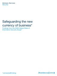Safeguarding the new currency of business - PwC