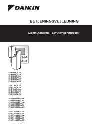 BETJENINGSVEJLEDNING - Daikin