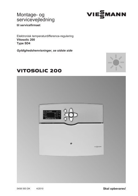 Vitosolic 200 SD4 Viessmann vitosolic-200-sd4-viessmann