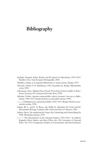 Bibliography - Hoover Institution