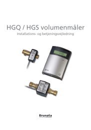 HGQ / HGS volumenmåler - Brunata