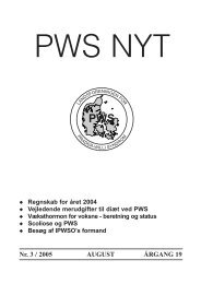 PWS Nyt Aug. 2005 - Prader-Willi Syndrom