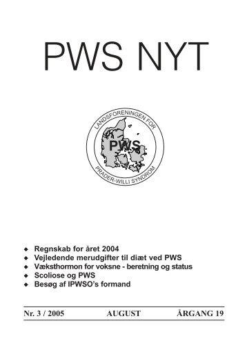 PWS Nyt Aug. 2005 - Prader-Willi Syndrom